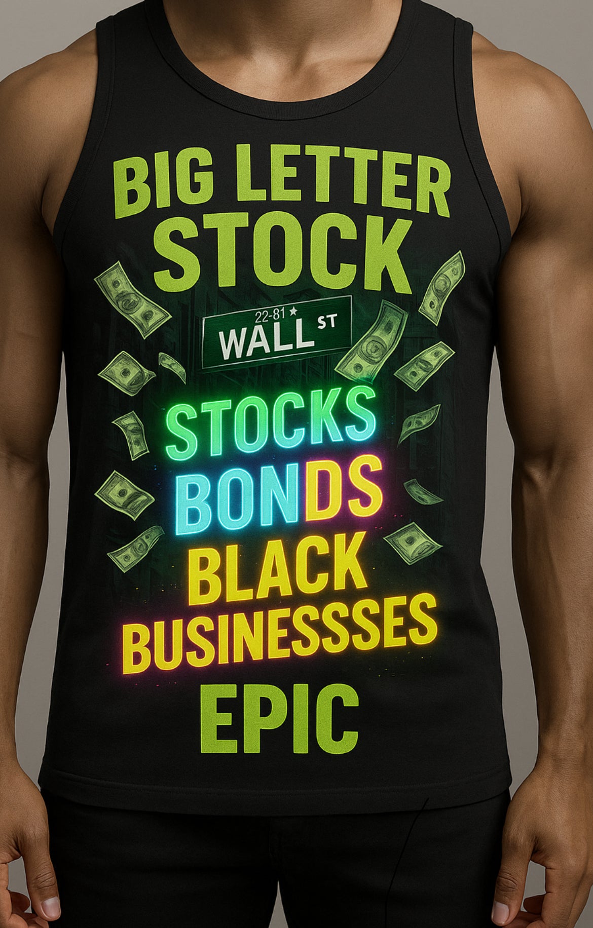 Big letter stock tees